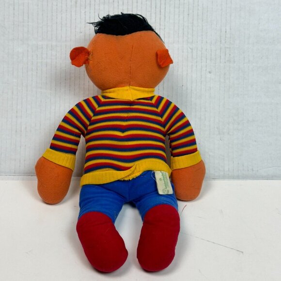 70's Vintage Knickerbocker Ernie Sesame Street Muppet 13" Plush Stuffed Toy - Picture 6 of 12